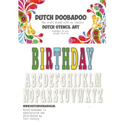 Dutch Doobadoo Schablone - Alphabet